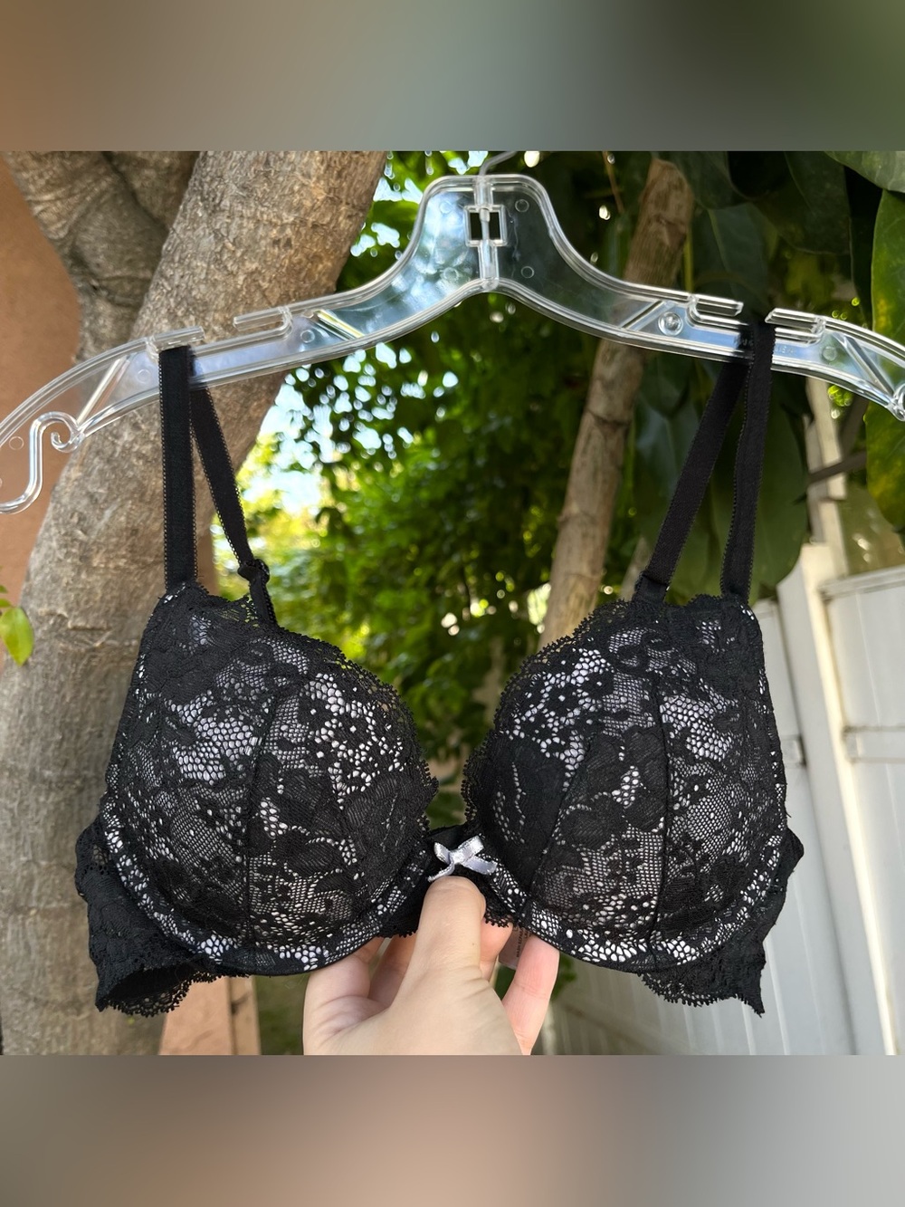 2011 Victoria's Secret Black Lace Underwire Bra.